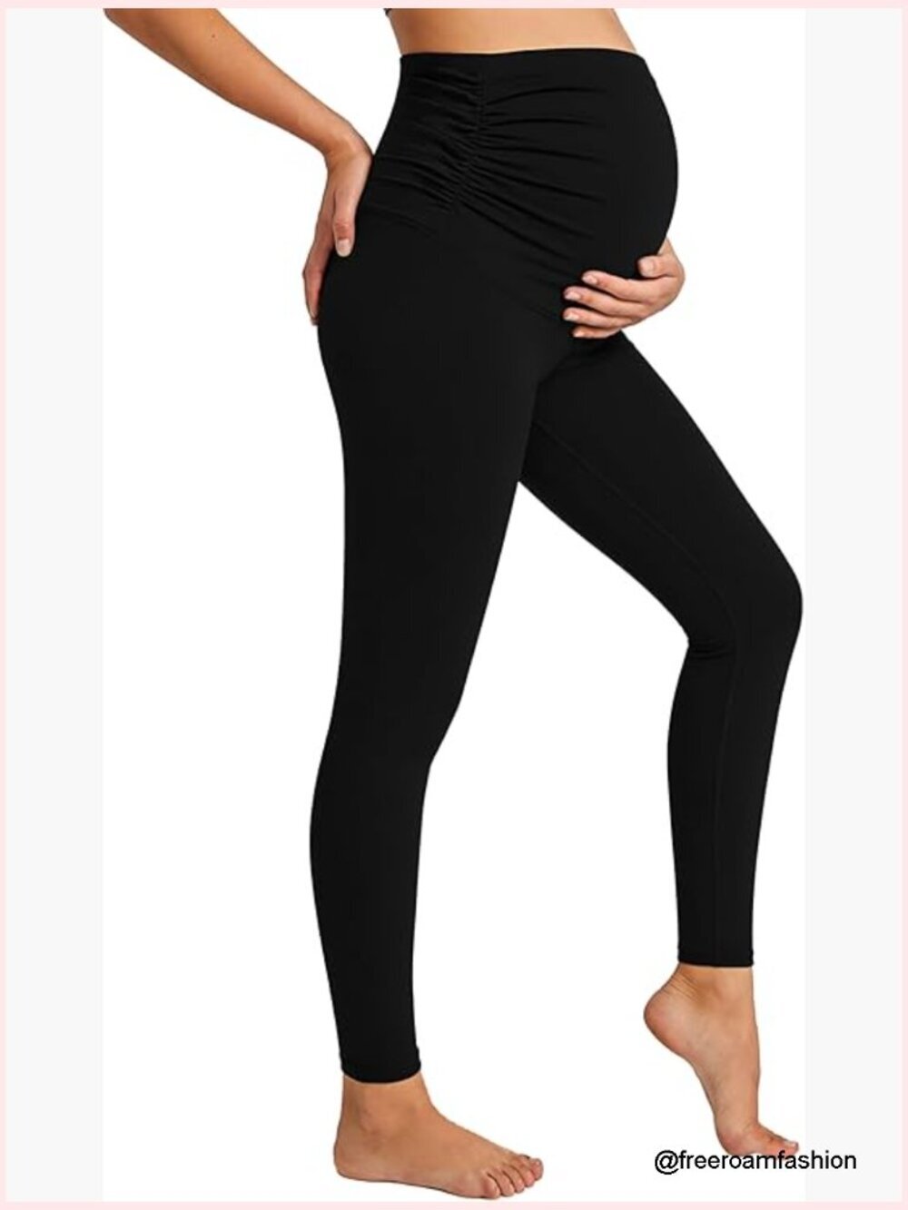 Maternity Leggings Over Belly Buttery Soft High Elastic Pregnancy Yoga Pants